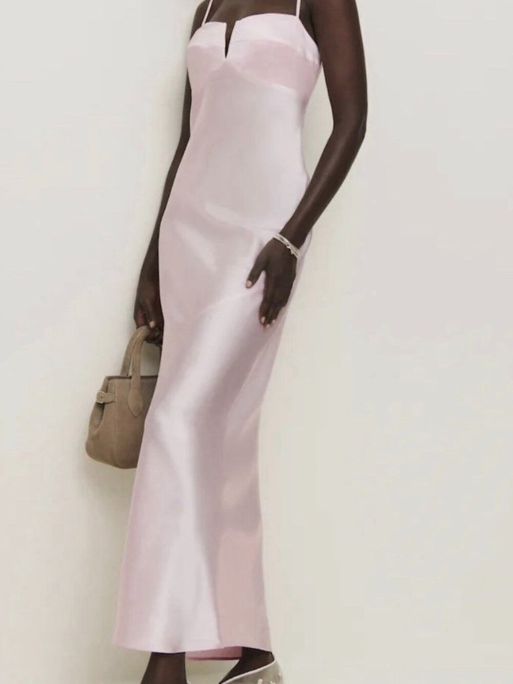 Reformation Cherry Blossom Brie Silk Dress NWT sz 14